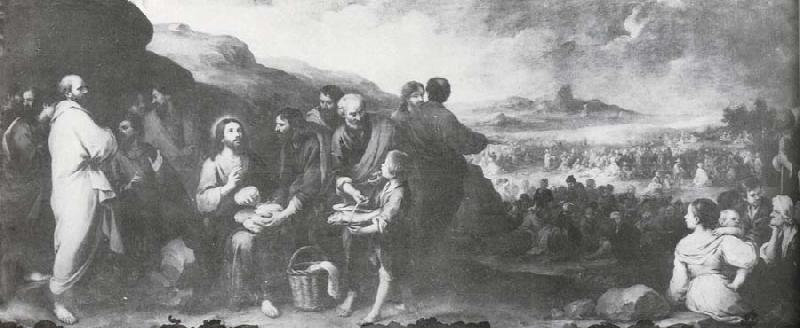 Bartolome Esteban Murillo Miracle of the Loaves and Fishes Sweden oil painting art